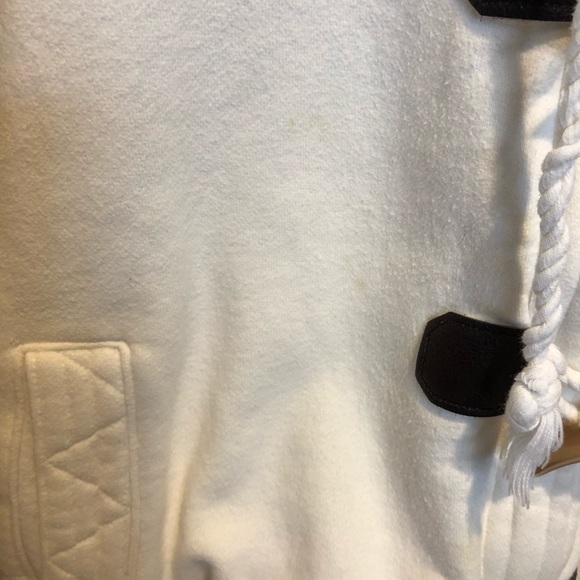 Off white sweater with fleece lined hood - Picture 6 of 7